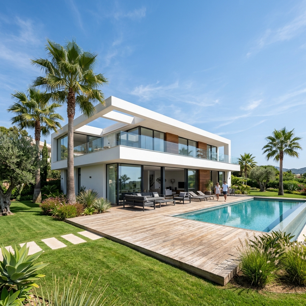 Villa moderne au bord de mer