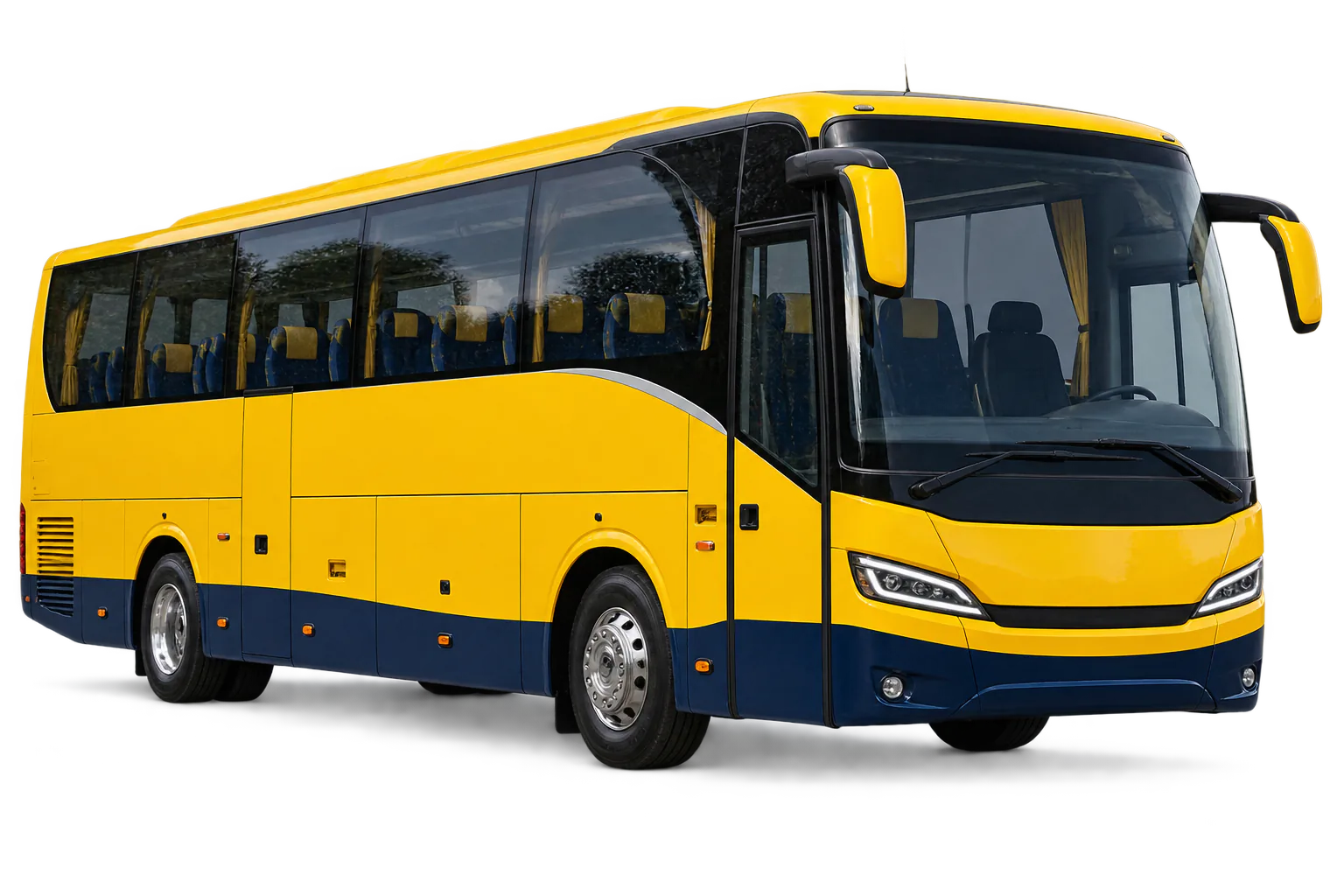 Autocar scolaire jaune en aperçu