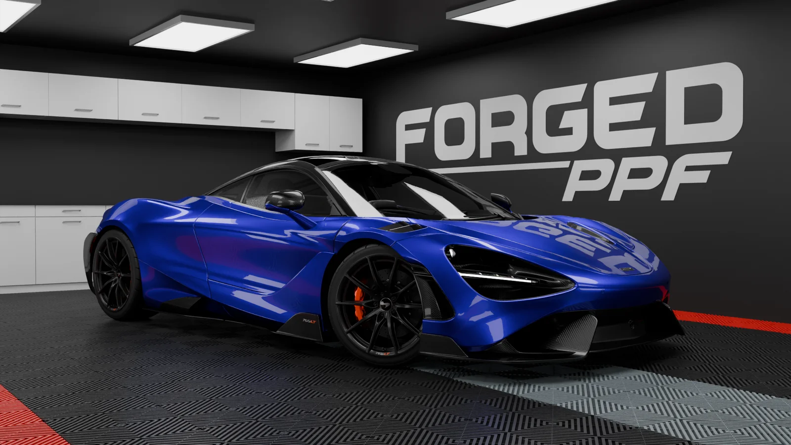 Supercar bleue, inspiration covering